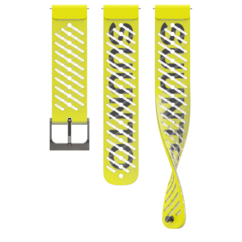 SUUNTO 22 ATH5 Silicone Strap, Lemon Yellow, S+M