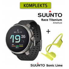 Race, Titanium Charcoal + Suunto Sonic Lime