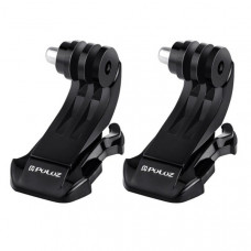 PULUZ Black Vertical Surface J-Hook Buckle Mount Set for GoPro HERO4 /3+ /3 /2 /1. Pack of