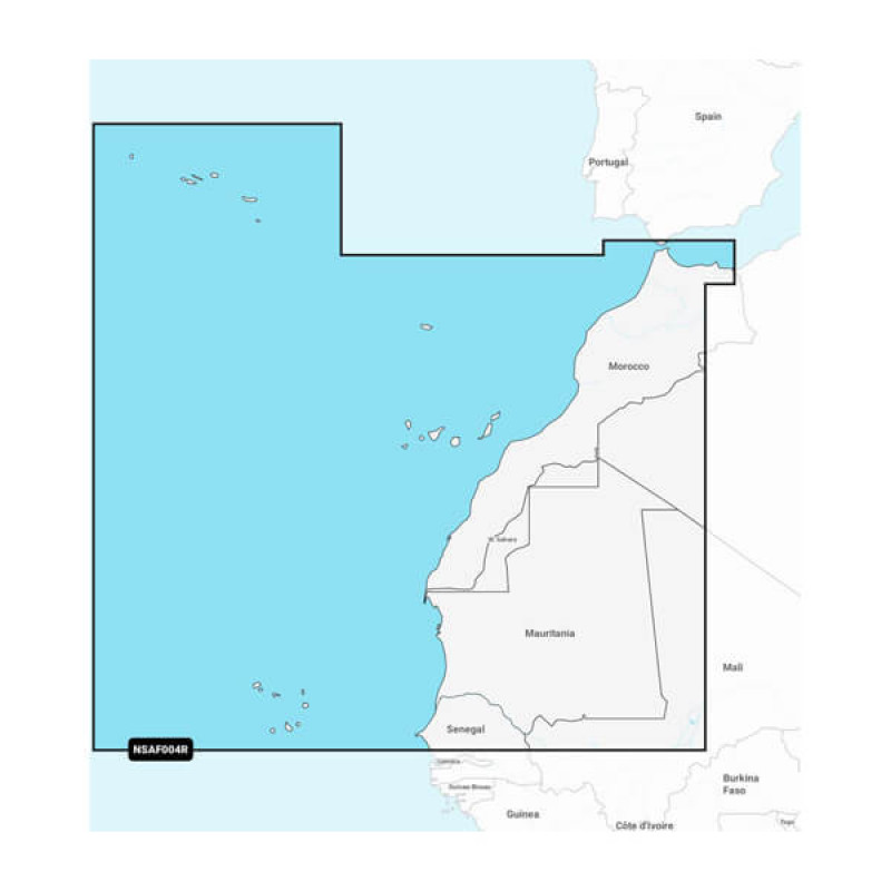 Africa, Northwest - Marine Charts Garmin Navionics+™ | NSAF004R | microSD™/SD™