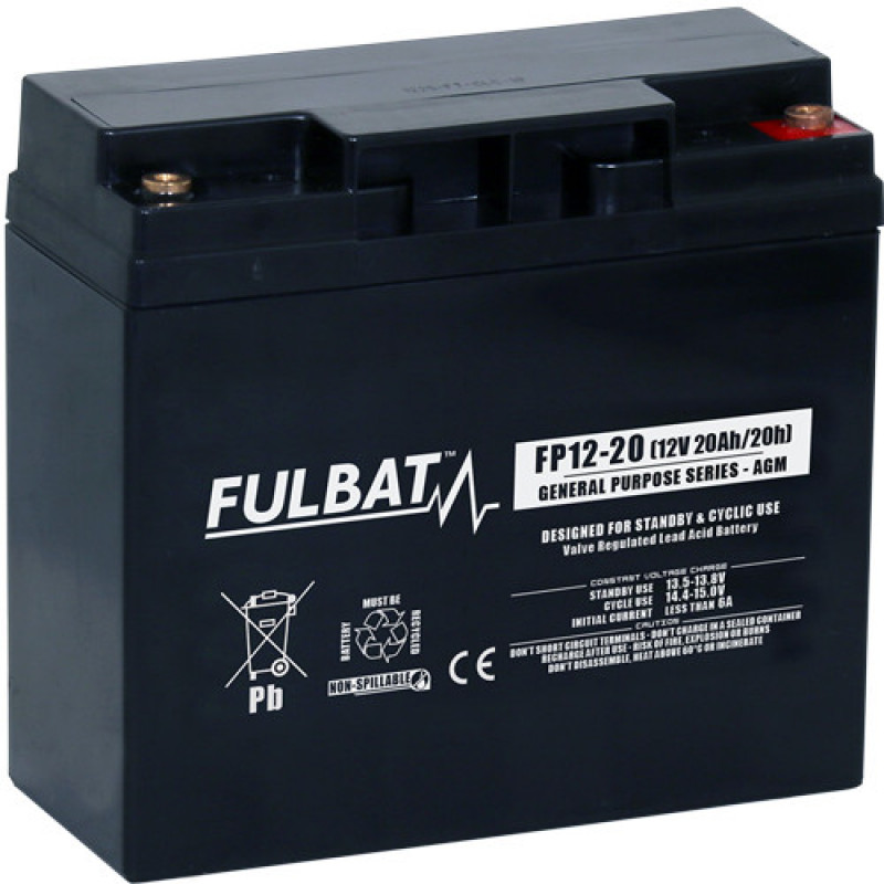 Akumulators Fulbat 20Ah 12V 181x76x167