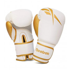 Reebok Retail 10 oz Boxing Gloves - Gold / White