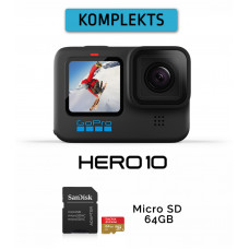 GoPro HERO10 Black + Micro SD 64GB