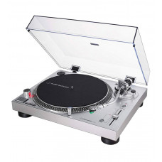 AT-LP120XUSB Direct-Drive Fully Manual Turntable, Silver