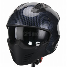 Helmet Vito Jet Bruzano Matt Carbon  XL