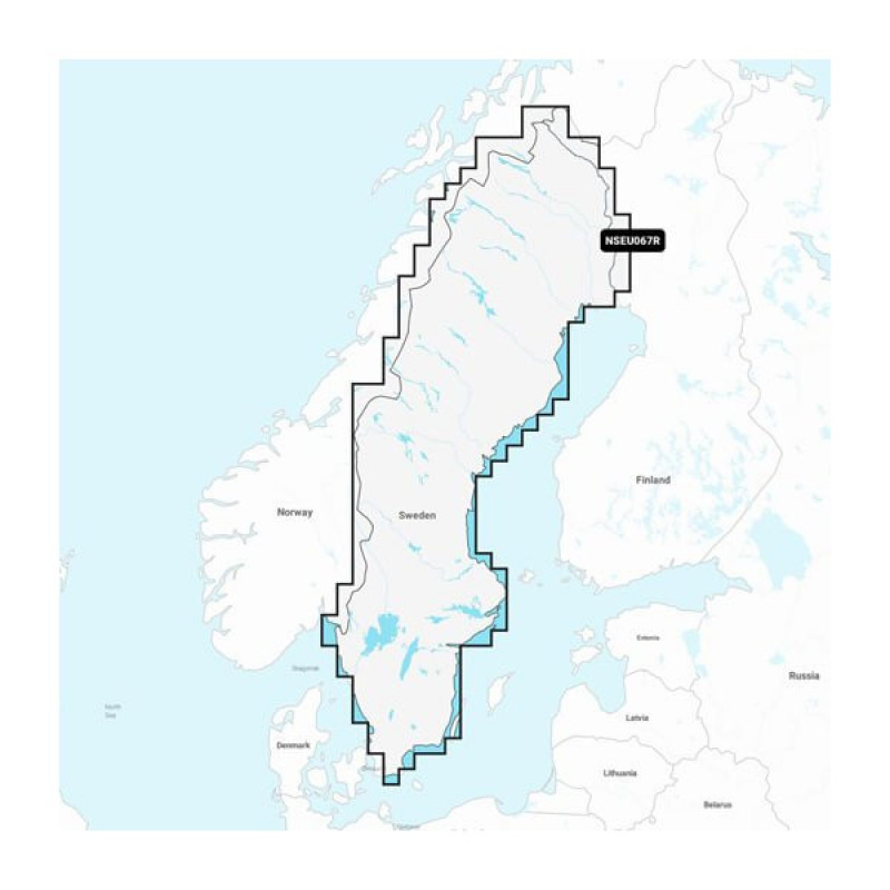 Sweden, Lakes & Rivers - Inland Marine Charts Garmin Navionics+™ | NSEU067R | microSD™/SD™