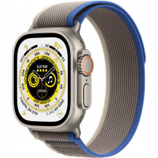 Watch Ultra GPS + Cellular, 49mm Titanium with Blue/Gray Trail Loop - M/L