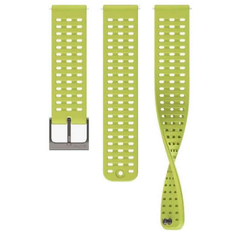 Suunto 5 Peak / 9 Peak  22mm ATH1 Silicone Strap, Lime , Size S + M