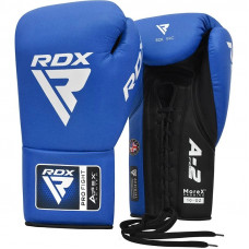 APEX Competition/Fight Lace Up Boxing Gloves, Blue, 10oz