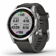 GARMIN FENIX 7S SILVER WITH GRAPHITE SPORTA PULKSTENIS