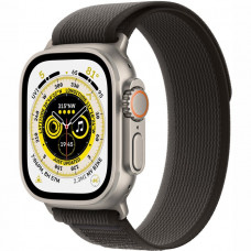 APPLE Watch Ultra GPS + Cellular, 49mm Titanium Case with Black/Gray Trail Loop - M/L spor