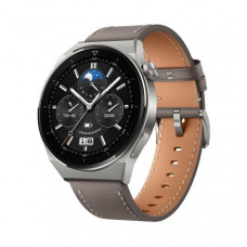 HUAWEI WATCH GT 3 PRO TITANIUM SAPPHIRE, 46MM, GRAY LEATHER SPORTA PULKSTENIS