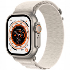 Watch Ultra GPS + Cellular, 49mm Titanium with Starlight Alpine - Small