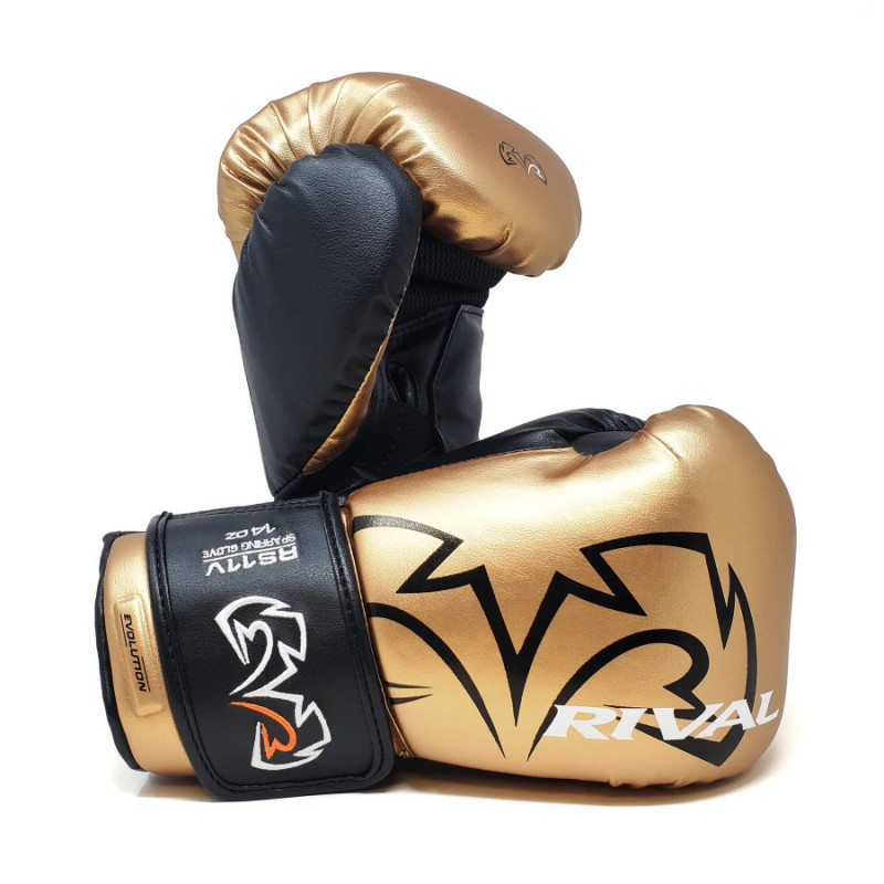 Rival RS11V Evolution Sparring Gloves - 16oz - Gold