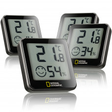 NATIONAL GEOGRAPHIC Tempy Thermo/Hygrometer, set of 4