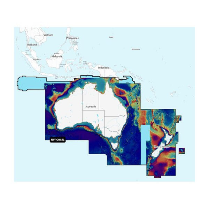 Australia & New Zealand - Marine Charts Garmin Navionics Vision+™ | NVPC012L | microSD™/SD