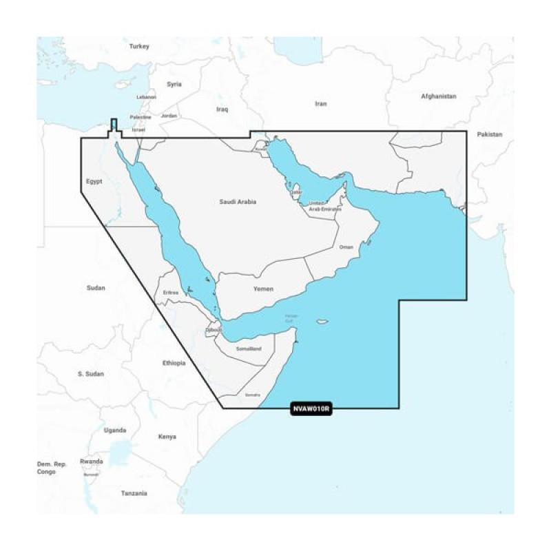 The Gulf & Red Sea - Marine Charts Garmin Navionics Vision+™ | NVAW010R | microSD™/SD™