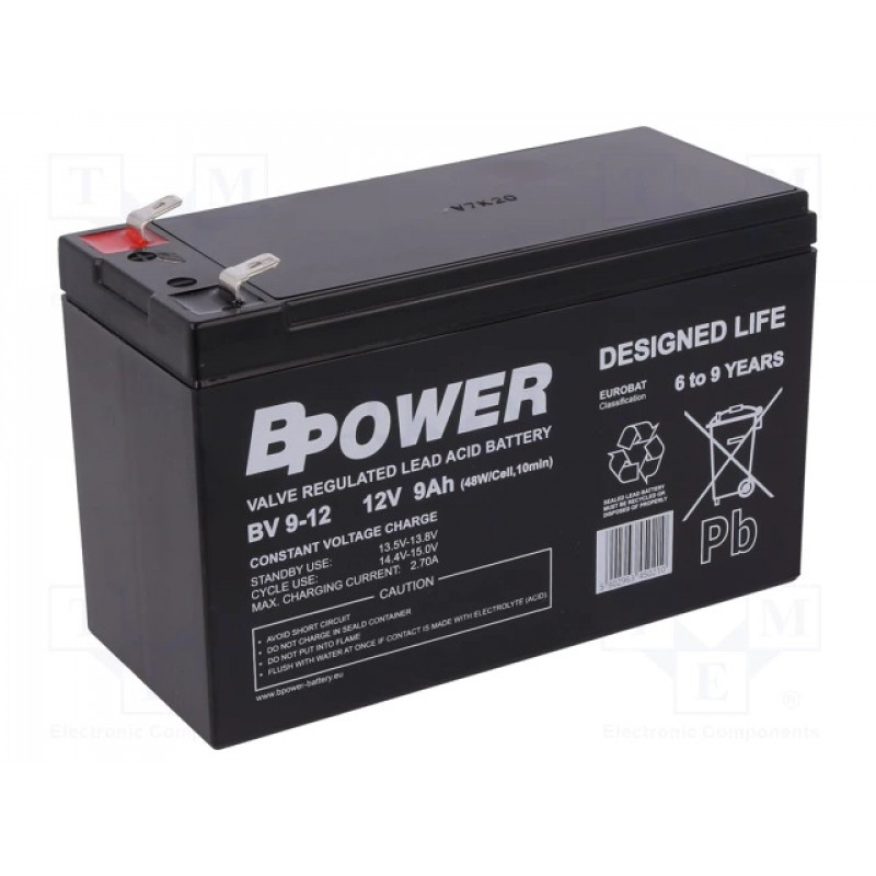 Akumulators BPower 12V 9Ah