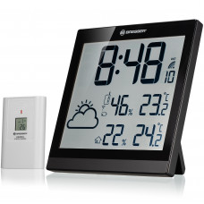 BRESSER ClimaTemp JC LCD Weather-Clock black