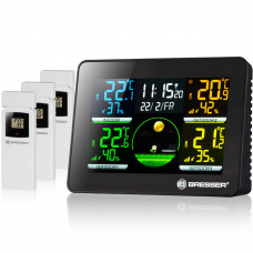 Bresser Thermo-Hygrometer Quadro NLX with 3 sensors