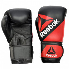 Reebok Combat Leather Training Glove - 14oz R/B