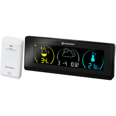 BRESSER Colour Weather Station ClimaTrend Life H with colour change black