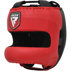 Apex A5 Boxing Head Gear With Nose Guard, Red, M