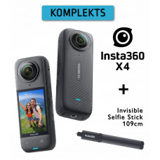 X4 8K 360 Camera + Selfie Stick 109 cm