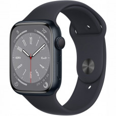 Apple Watch Series 8 45mm Midnight Aluminium Case Sport Band