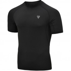 T15 short sleeve rash guard, Black, S