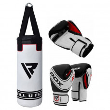 PUNCH BAG KIDS WHITE-2FT + gloves