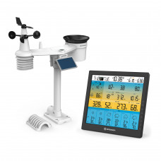 BRESSER 6-day 4CAST PRO SF 7-in-1 Wi-Fi Weather Station with solar-powered sensor