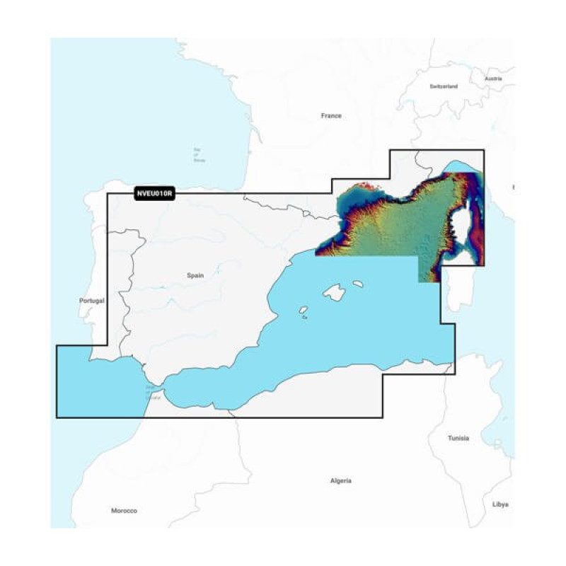 Spain, Mediterranean Coast - Marine Charts Garmin Navionics Vision+™ | NVEU010R | microSD™