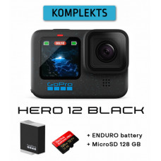 HERO12 Black + Enduro Battery + MicroSD 128 GB