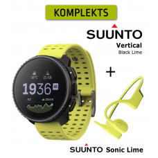 Vertical, Black Lime + Suunto Sonic Lime